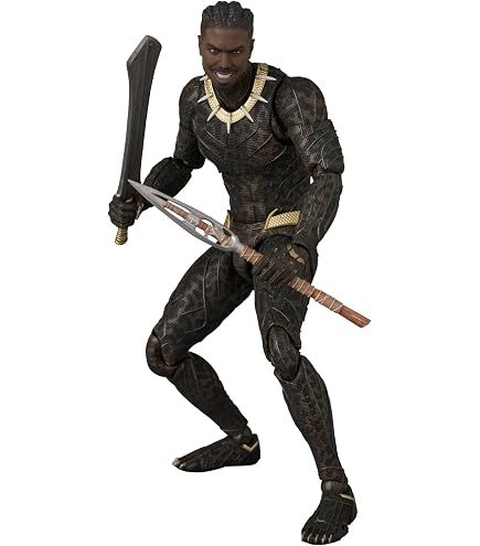 Amazon.com: MAFEX No.230 Black Panther Ver. 1.5, Total Height